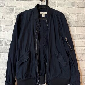 Club Room Men's Dark Navy Bomber Jacket